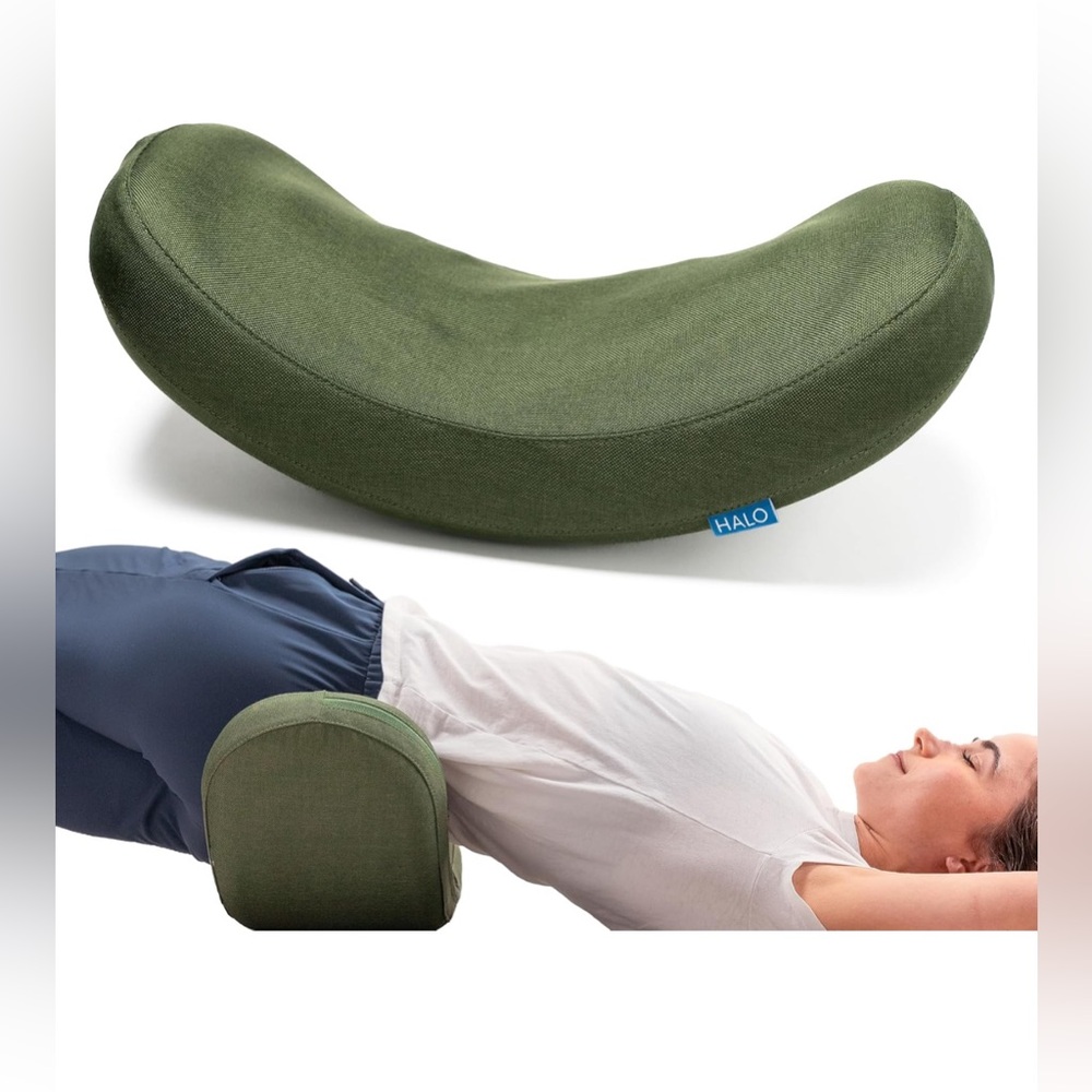 Halo Green Accent Pillow Ergonomic Design